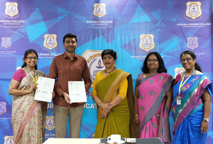 Surana College Bangalore Mou Sign Images photo 16